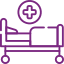 Hospital bed icon