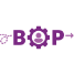 Purple logo for a CHEO project called BOP