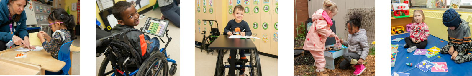 Collage of photos of CHEO School students