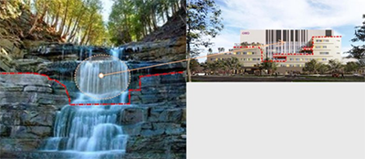 image of waterfall showing outside of building and resemblance
