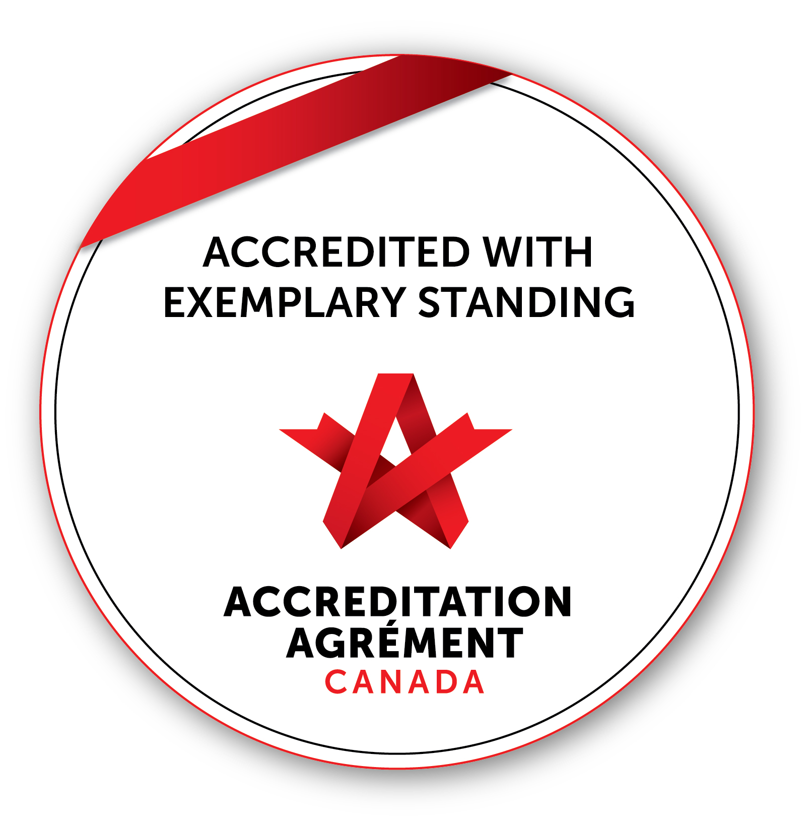 accreditation with exemplary standing logo